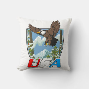USA Patriot Logo Kissen
