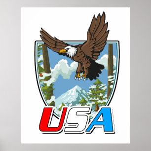USA Patriot Logo Poster