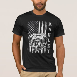USA Patriot Mops Dog US Pet T - Shirt