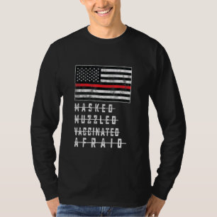 Usa Patriot Unmaskiert Unmuzzled Ungeimpftes Unafr T-Shirt