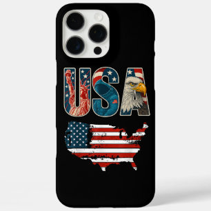 USA Patriotic 4. Juli America Flaggenfreiheit iPhone 16 Pro Max Hülle