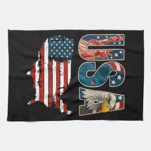 USA Patriotic 4. Juli America Flaggenfreiheit Geschirrtuch