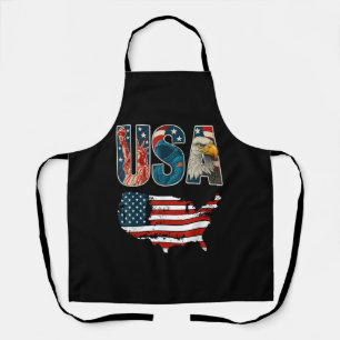 USA Patriotic 4. Juli America Flaggenfreiheit Schürze