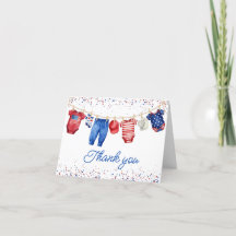 USA Patriotic All American Baby Red White and Blue