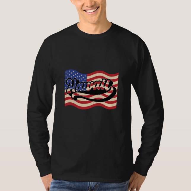 USA Patriotic America Hawaii T-Shirt (Vorderseite)