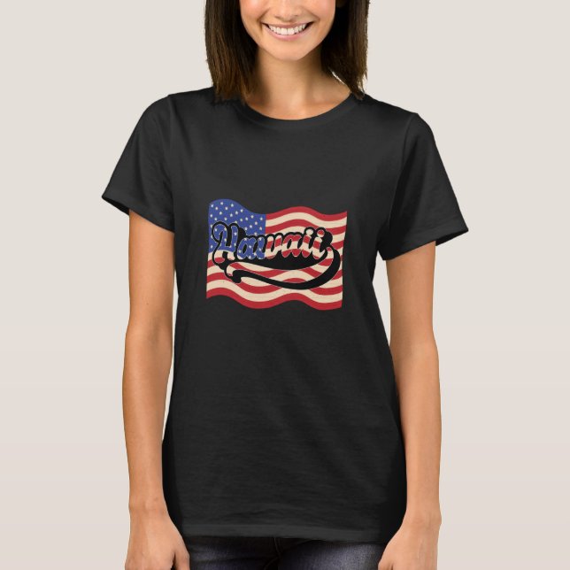 USA Patriotic America Hawaii T-Shirt (Vorderseite)