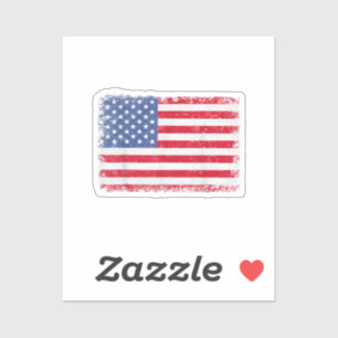 USA Patriotic American Flag for Men Women Kids Boy Aufkleber