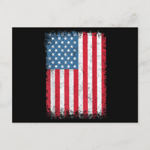 USA Patriotic American Flag for Men Women Kids Boy Feiertagspostkarte