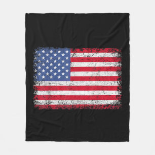 USA Patriotic American Flag for Men Women Kids Boy Fleecedecke
