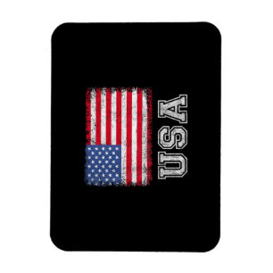 USA Patriotic American Flag for Men Women Kids Boy Magnet