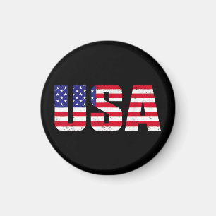 USA Patriotic American Flag for Men Women Kids Boy Magnet