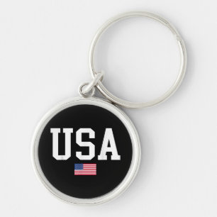 USA Patriotic American Flag for Men Women Kids Boy Schlüsselanhänger