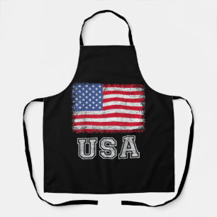 USA Patriotic American Flag for Men Women Kids Boy Schürze