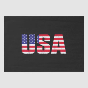 USA Patriotic American Flag for Men Women Kids Boy Seidenpapier