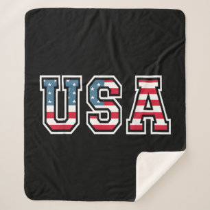 USA Patriotic American Flag for Men Women Kids Boy Sherpadecke