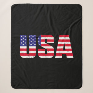 USA Patriotic American Flag for Men Women Kids Boy Sherpadecke