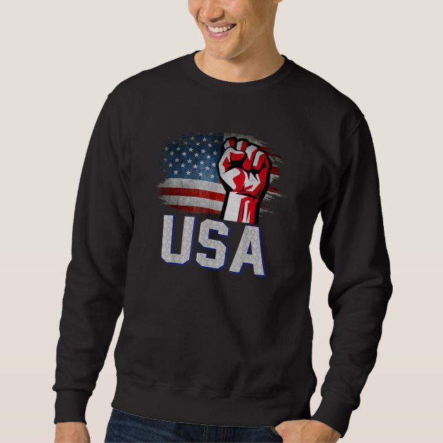 USA Patriotic American Flag For Men Women Kids Boy Sweatshirt (Vorderseite)
