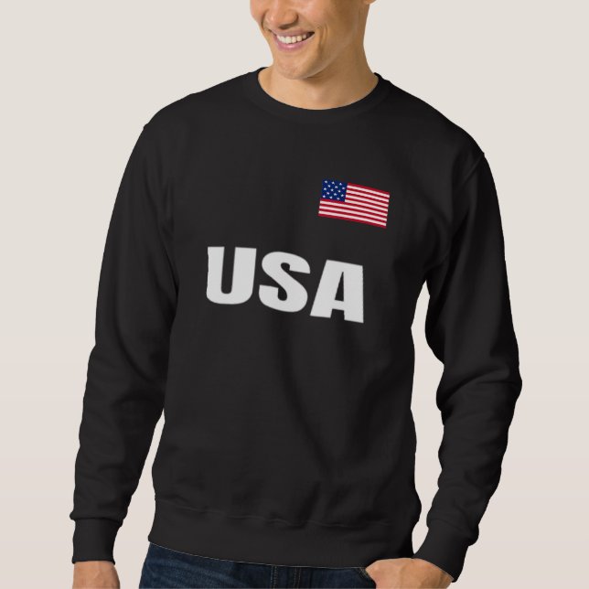USA Patriotic American Flag For Men Women Kids Boy Sweatshirt (Vorderseite)