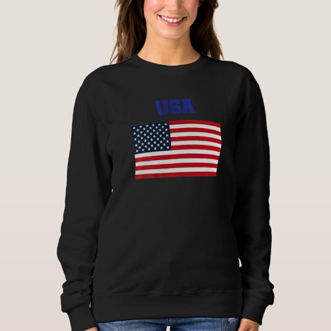 USA Patriotic American Flag For Men Women Kids Boy Sweatshirt (Vorderseite)