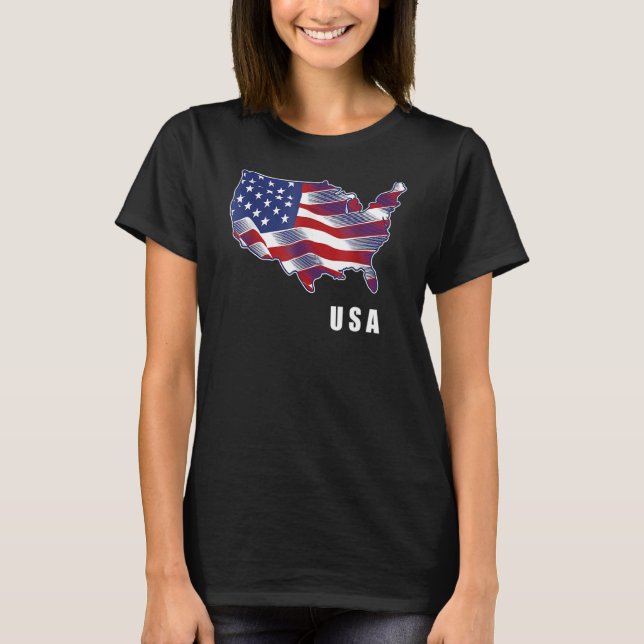USA Patriotic American Flag for Men Women Kids Boy T-Shirt (Vorderseite)