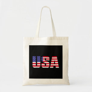 USA Patriotic American Flag for Men Women Kids Boy Tragetasche