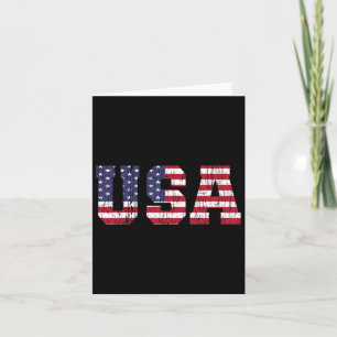 Usa Patriotic American Flag Shirt Men Women Kids V Karte
