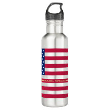 USA Patriotic American Flag Streifen Water Flasche