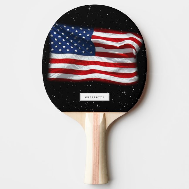 USA Patriotic American Flag Table Tennis Tischtennis Schläger (Vorderseite)