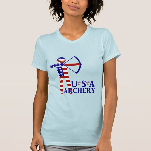 USA Patriotic ARCHERY T-Shirt (Vorderseite)