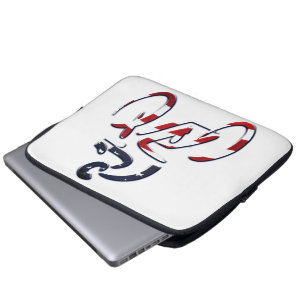 USA Patriotic Biking CYCLING Laptopschutzhülle
