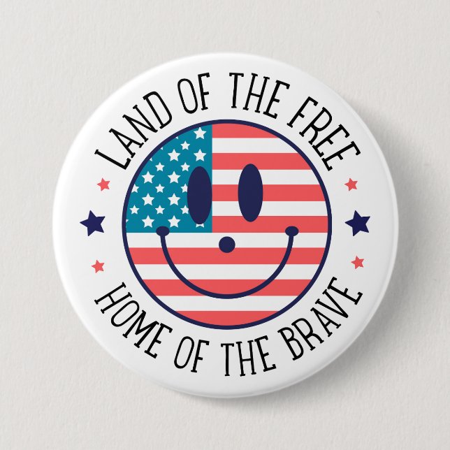USA Patriotic Button (Vorderseite)