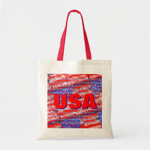USA patriotic country flag Tragetasche