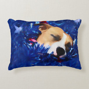 USA Patriotic Dog American Pit Bull Terrier Zierkissen
