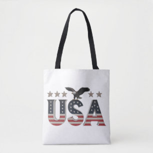 USA Patriotic Eagle + Stars Flag Design for Pride