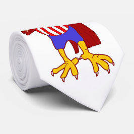 USA Patriotic Eagle Uncle Sam Necktie Krawatte