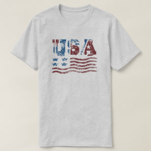 USA Patriotic Flag T - Shirt