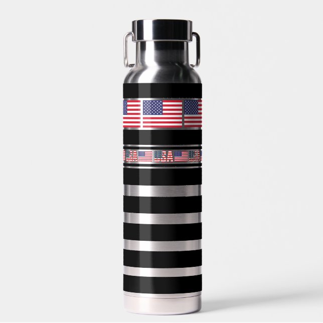 USA Patriotic Flag, Vereinigte Staat Trinkflasche (Vorne)
