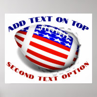 USA Patriotic Football Sports