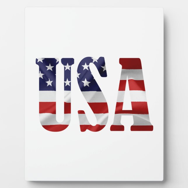 USA Patriotic Fotoplatte (Vorderseite)