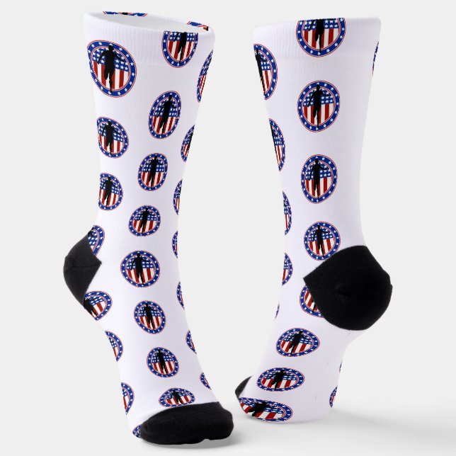 USA Patriotic MARATHON / RELAU RUN Socken (Gewinkelt)