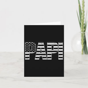 Usa Patriotic Papi Papi's Day American Flag 4. Karte