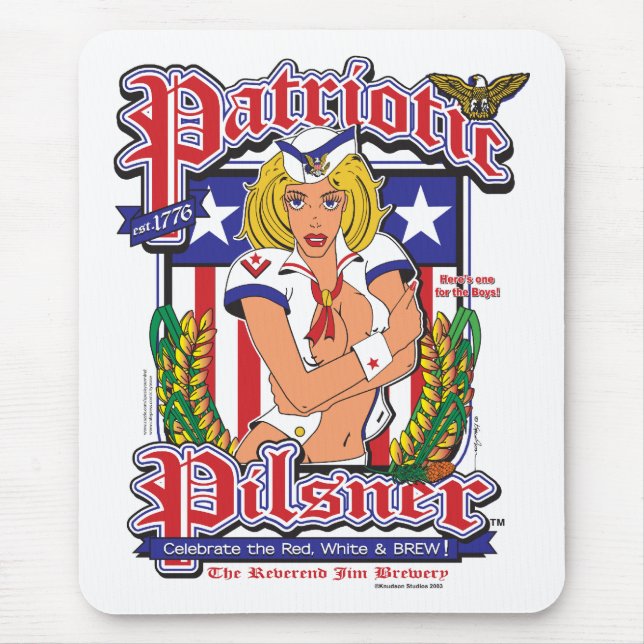 USA/Patriotic Pilsner Mousepad (Vorne)