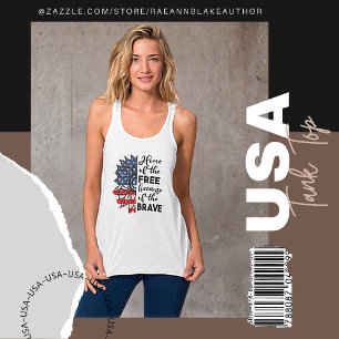 USA Patriotic Tank Top T - Shirt