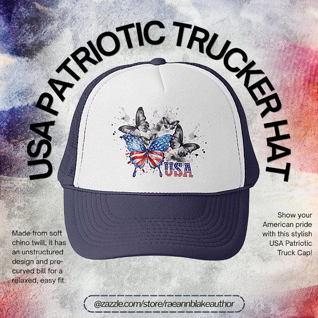 USA Patriotic Trucker Hat Truckerkappe (Von Creator hochgeladen)