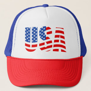 USA Patriotic Trucker Hat Truckerkappe