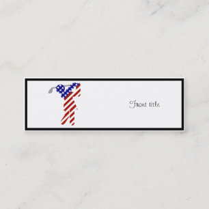 USA Patriotic WOMEN'S GOLF Mini Visitenkarte