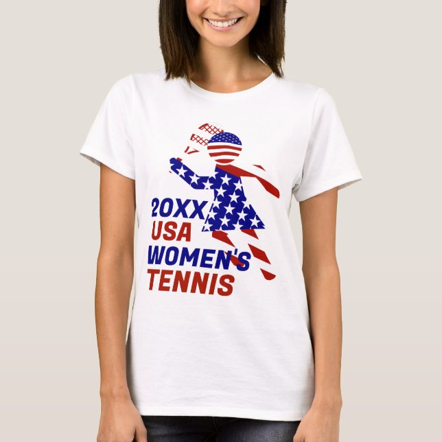USA Patriotic WOMEN'S TENNIS T-Shirt (Vorderseite)