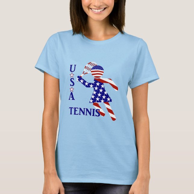 USA Patriotic WOMEN'S TENNIS T-Shirt (Vorderseite)