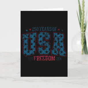USA Patriotisch 4. Juli 2026 250 Jahre Freiheit 1 Karte