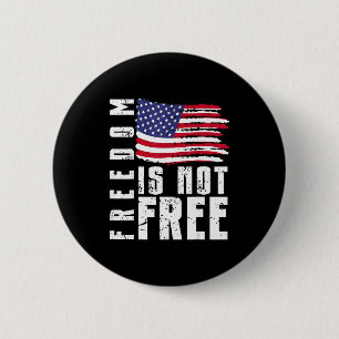 USA patriotisch - amerikanische Flagge Freiheit - Button